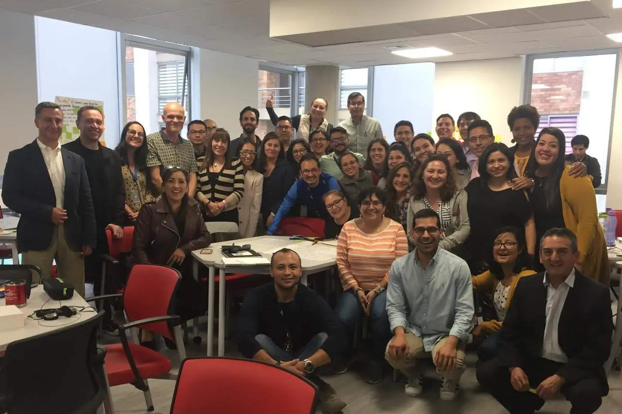University faculty in a workshop led by Authentic Learning Lab in Quito