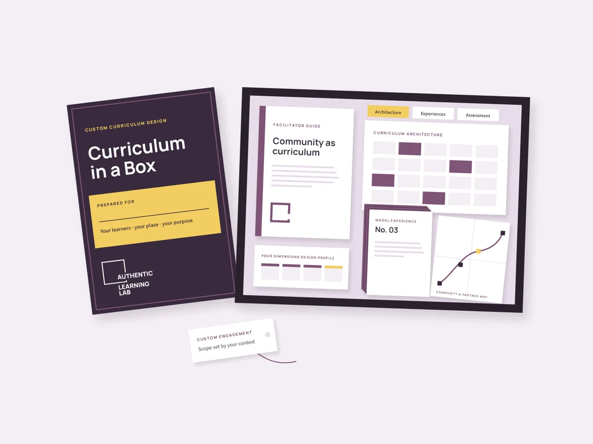 Curriculum in a Box: a branded folder of bespoke curriculum materials
