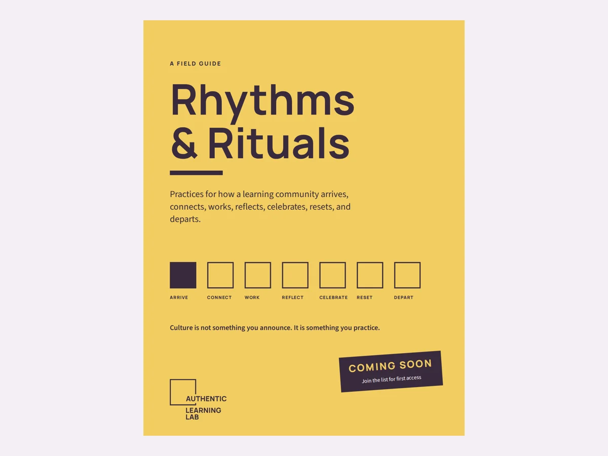 Rhythms & Rituals field guide cover, coming soon